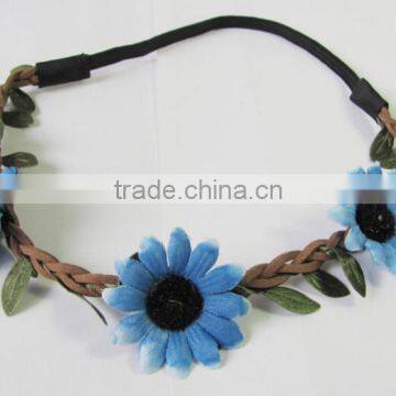 Chrysanthemum Garland Head Wreath/fabric Flower/leaf Wreath photo-2