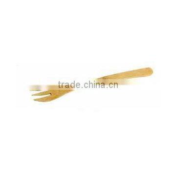 Natural Bamboo Table Forks for Family,restaurant&bar Use, Fruit or Desert Mini Forks photo-3