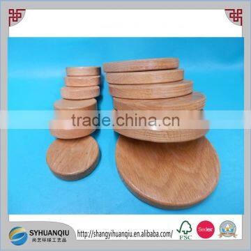 6"X 3/4" Solid pine poplar Hard Wood Circle Plaque Toy Wheel Cutout Base