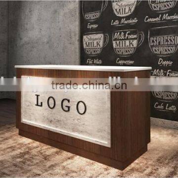 Classical reception desk modern shop counter design mobile shop counter(BG11-M103)