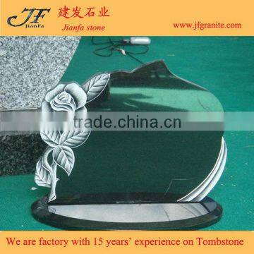 Best Selling Small Tombstone With Rose Carving Design photo-5
