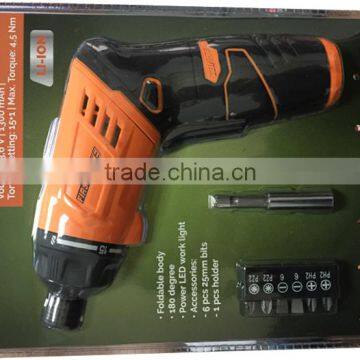 First Rate Rechargable Lithium Ion Battery 3.6V Cordless Screwdriver photo-5
