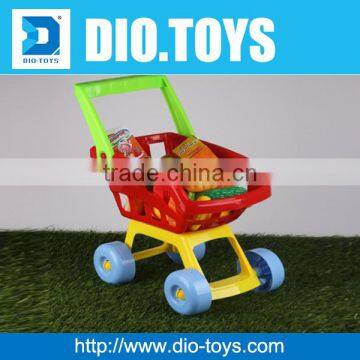 2 color mixed Educational supermarket shopping game,food cart game toy