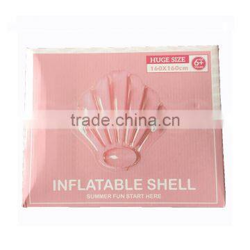 2017 Hot Selling Giant Leasure Inflatable Shell Pool Float Ourdoor Swiming Ring and Raft Water Party Lounge Toys for Women photo-3