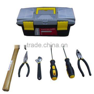 LB-303 6pcs hand tool set tool kit in yellow plastic box