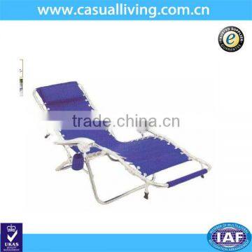 Factory Prodcution Folding Portable Purple Metal Beach Lounge Chair