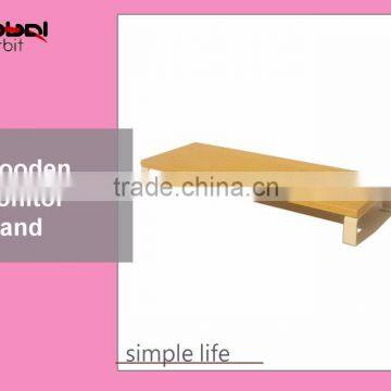 Simple design metal legs for wooden dock holder TV monitor riser stand