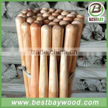 Varnish coated wood rake handle,painting wood stick