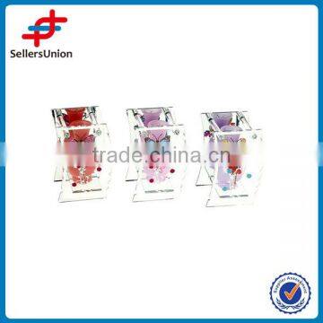 mixed color glass vases