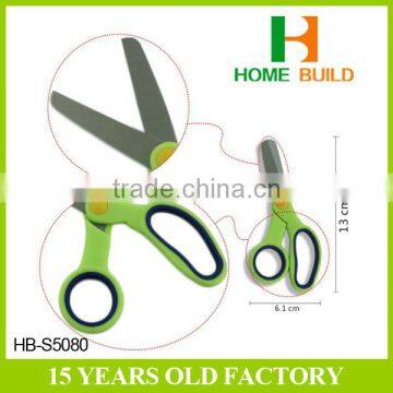 Factory Price HB-S5080 5" Big Satin Polished Blades PP TPR Handle Children Scissors photo-3