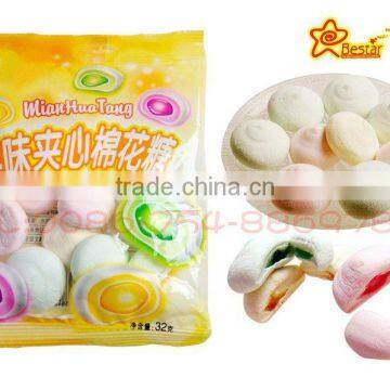 Fruity flavored Cotton Candy with Filling Marshmallow