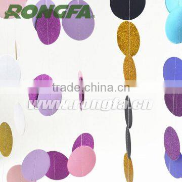 Wedding Decoration Colorful Dot Circle Garland photo-3