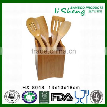 Top Selling Bamboo Paddle Fork Tablespoon Spoon Holder