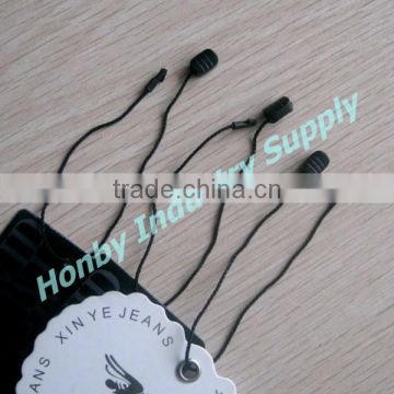 Custom Black Plastic Seal Hang Tag for Garment/Clothing/Luggage/Toy