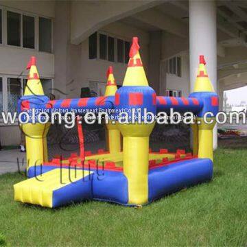 Inflatable purple and yellow castle model for kids/Inflatable toys for family use