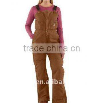 Women Work Uniforms / Sandstone Duck Bid & Braces Overall