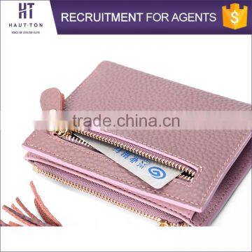 High Quality Leisure Ladies Slim Multiple Card Holder Wallet Best Selling Fashion Women Mini Genuine Split Cow Leather Wallets