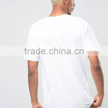 2016 High Quality Custom Logo Short Sleeve Crew Neck White Men's 100% Cotton 180gsm Anti Shrink Fixed Cuffs Casual Blank T-Shirt photo-2