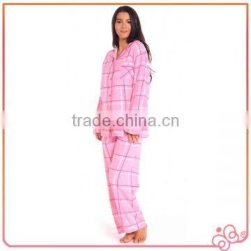 Sexy 100% Fleece Check Ladies Winter Nighty photo-2