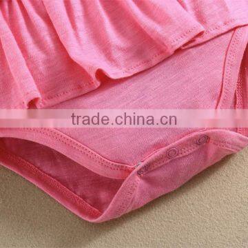 Plain Latest Summer Design 100% Cotton Top Quality Fashion Romper Dress photo-4