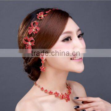 2016 High End Bridal Jewelry Set Shining Crystal Necklace and Earrings White Crystal Necklace and Earrings photo-6