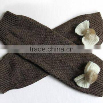 Hot selling knitted baby leg warmers