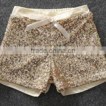 Gold Sequins Baby Shorts Childrens Boutique Clothing Girls Shorts China Wholesale