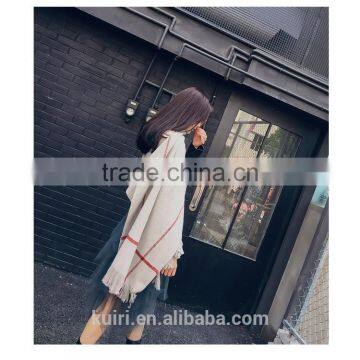 2016 Woman Shawl, 2016 New Autumn Winter Scarf Couture Autumn Winter Tassel Mink Cashmere Shawl Wool Knitting Coat photo-3