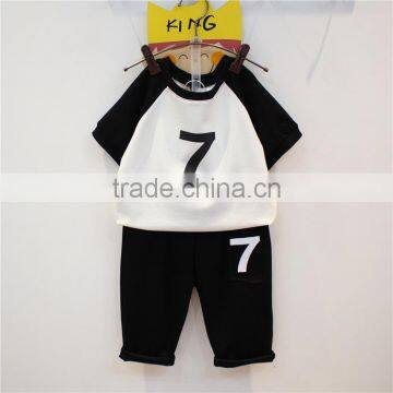 Hot Sale Kids Wear,knit T-shirt+pants Girls Boutique Summer Outfits Children Summer Clothes Set photo-4