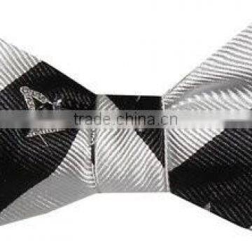 Masonic Compass Black White Bow Tie