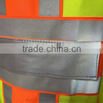 ANSI Contrast Polyester Zipper Closure Tricot Reflective 3M Safety Vest