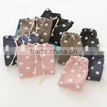 New style polka dots cotton wholesale girls clothing sets