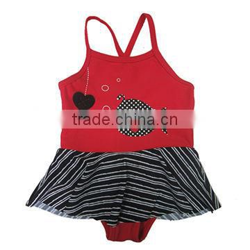 Kids Swimsuit Swimwear One Piece cut bow