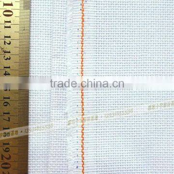 Wholesale hand craft yarn fabric China 100% cotton fabric 16 CT 18CT 28CTclear hole white color cloth cross stitch cottonfabric