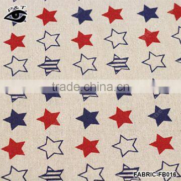 160cm Find Star Printed Canvas vintage canvas textile Linen&Cotton Fabric ZAKKA for Curtain Sofa Cushion DIY