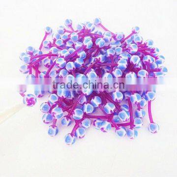 hot printed windmill acrylic ball EBA shaft flexible tongue piercing body jewelry