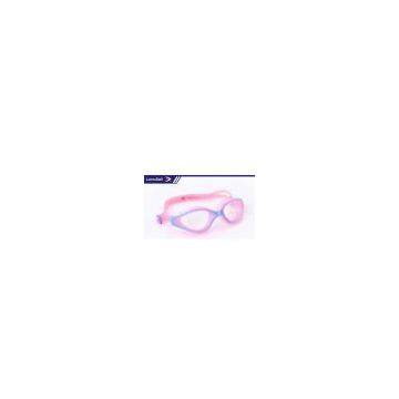 Junior Pink Color Optical Anti Fog Swimming Goggles With Unique Wide Angle for Water Sport
