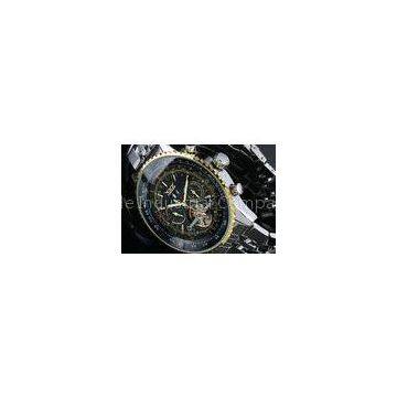 Months Jaragar Tourbillon Automatic Watch 20mm Strap Width For Men