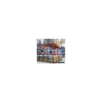 Double deep pallet racking