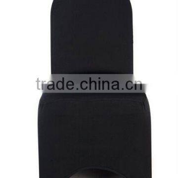 black lycra spandex chair cover with durable foot pocket wedding banquet chair cover