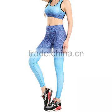 Women's Sports Gym Running Yoga Pants Leggings Bra Set photo-3
