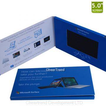 2.4/4.3/5/7/10'' LCD Video Greeting Card/LCD Video Brochure/LCD Video Book for advertisement