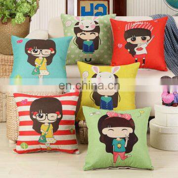 New Cute Cartoon Characters Printed Car Throw Pillow