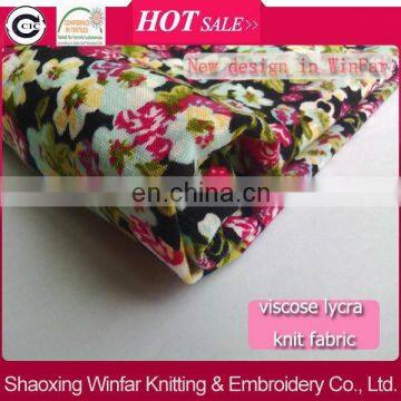 Winfar Textile Cute Pattern Small Flower Printed Viscose Rayon Challie Kid's Garments Fabric