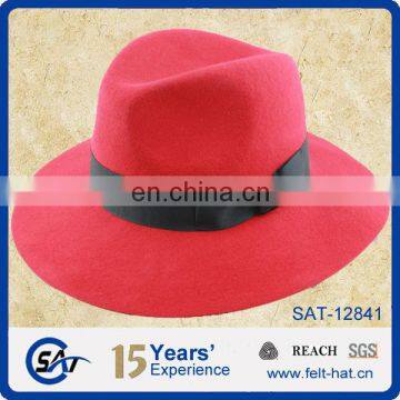 custome red classic Borsalino felt hat wholesale