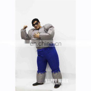EN71 Good Quality Inflatable Costume Muscle Man Costume Cosplay Costume Can Blower photo-3