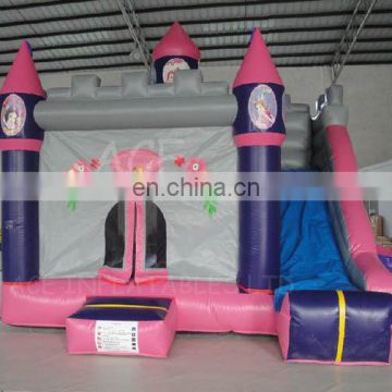 Inflatable princess castle combo with slide