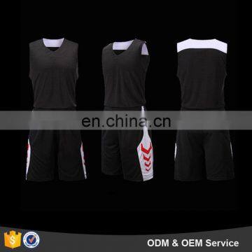 Customized wholesale cheap blank basketball jerseys black