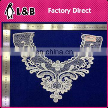 Flower Embroidered Collar Hollow With Pearl Decorative Neckline photo-3