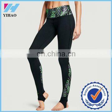 Yihao Wholessle gym women's sportswear legging Custom women compression pants yoga running printed workout leggings